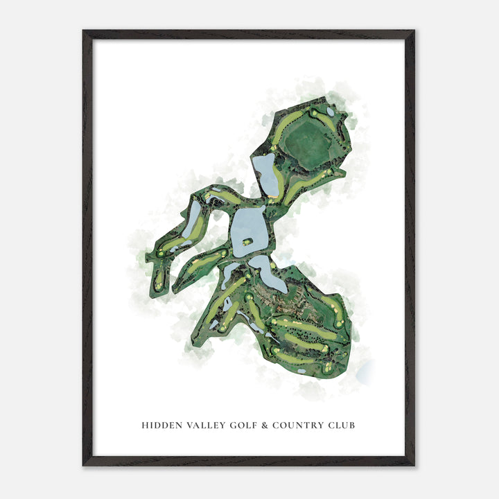 Print of Hidden Valley Golf & Country Club Classic Map
