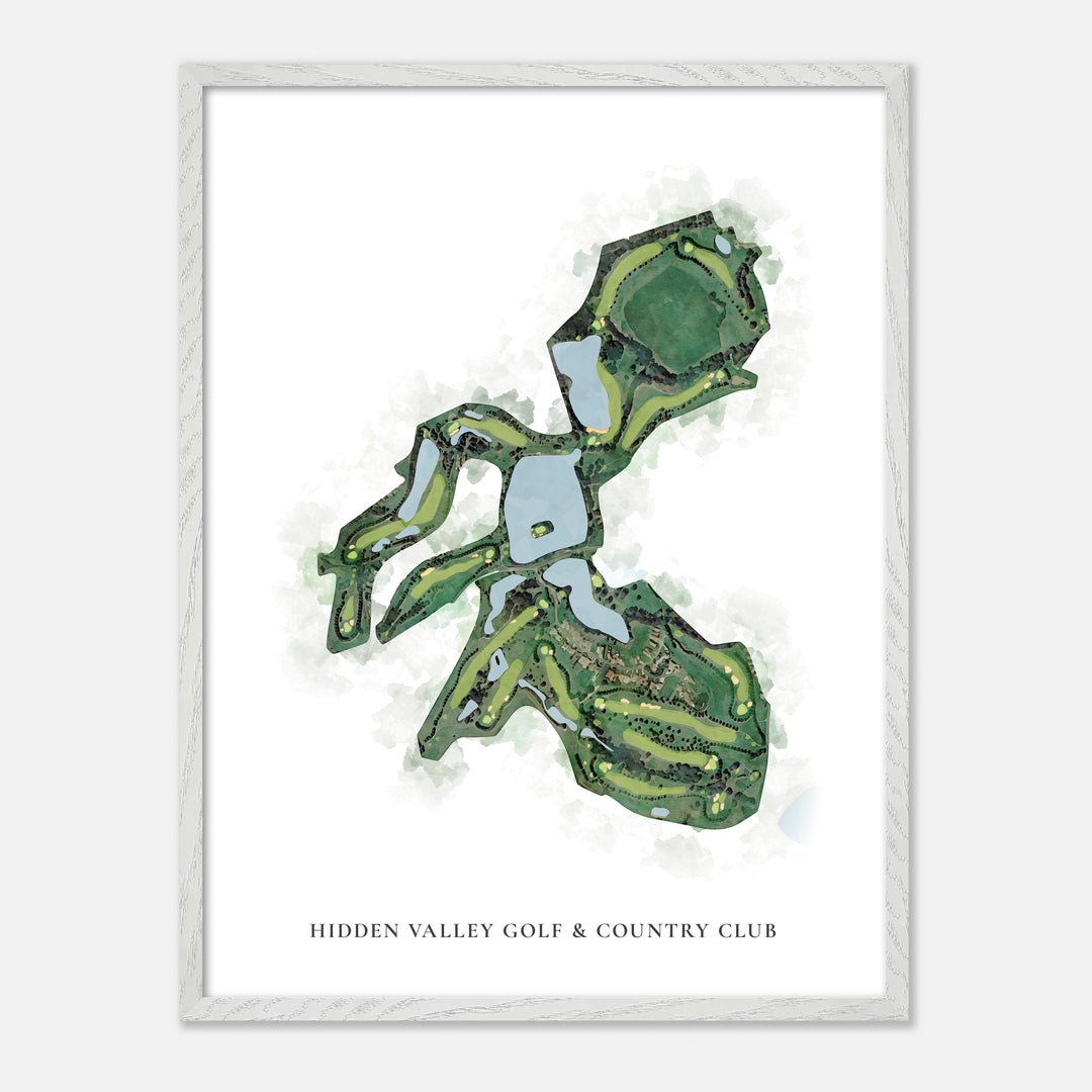 Print of Hidden Valley Golf & Country Club Classic Map