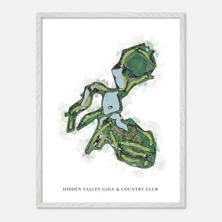 Print of Hidden Valley Golf & Country Club Classic Map