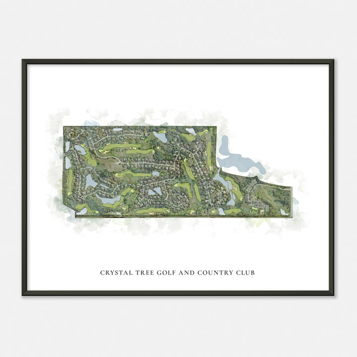 Print of Crystal Tree Golf And Country Club Classic Map