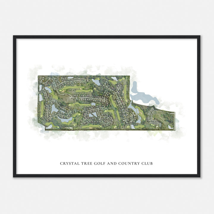 Print of Crystal Tree Golf And Country Club Classic Map