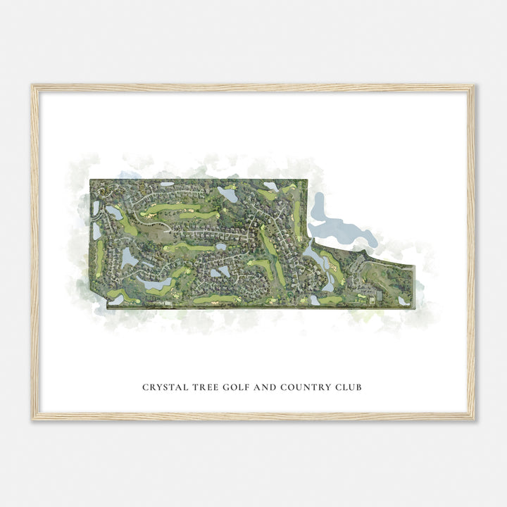 Print of Crystal Tree Golf And Country Club Classic Map