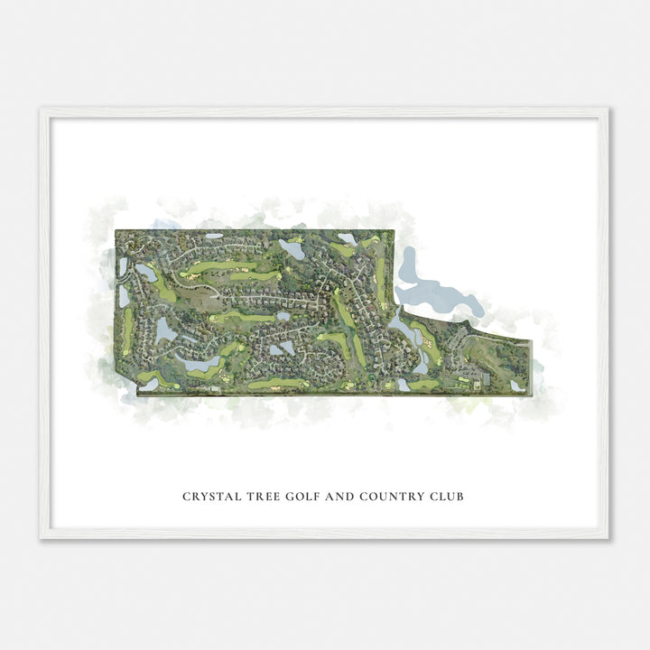 Print of Crystal Tree Golf And Country Club Classic Map