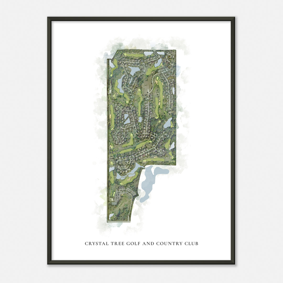 Print of Crystal Tree Golf And Country Club Classic Map