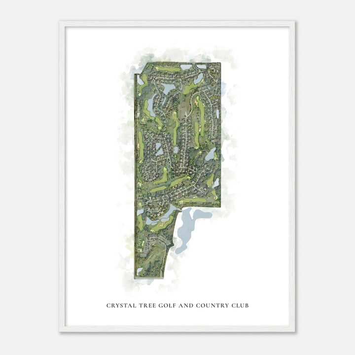 Print of Crystal Tree Golf And Country Club Classic Map