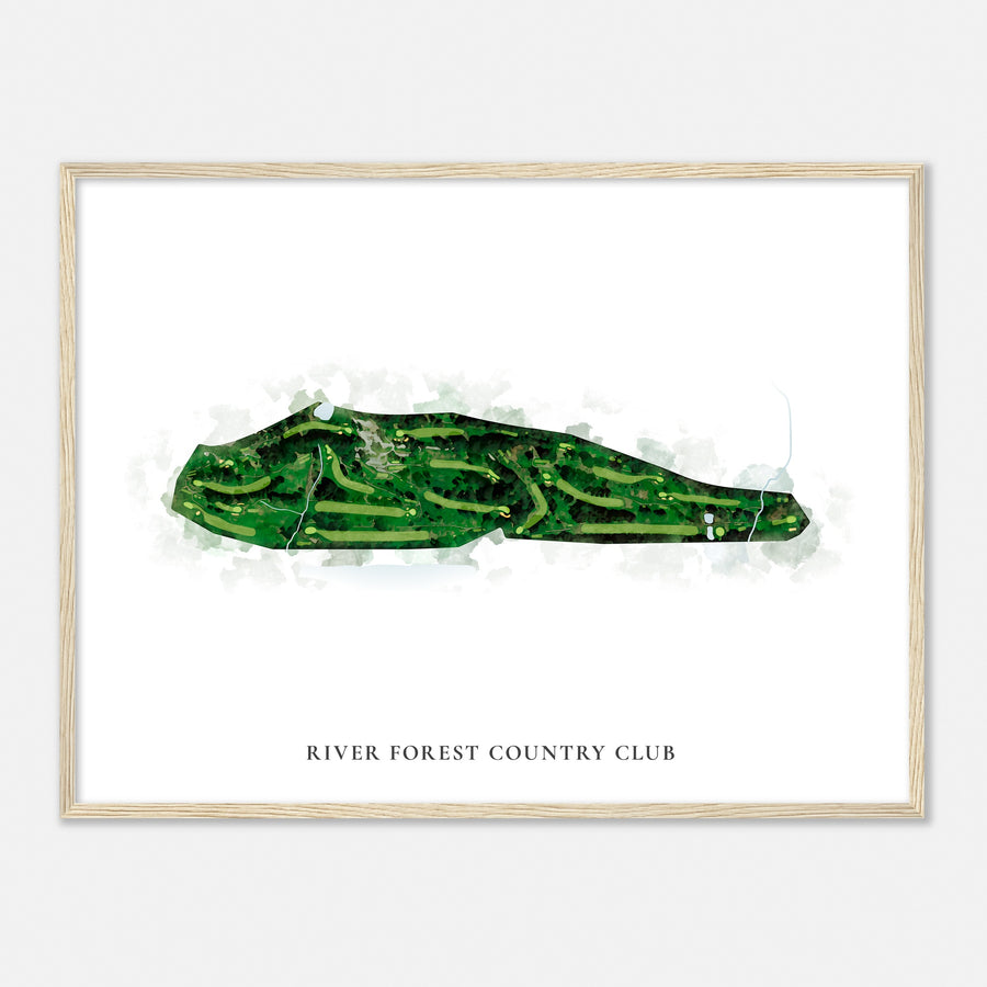 Print of River Forest Country Club Classic Map