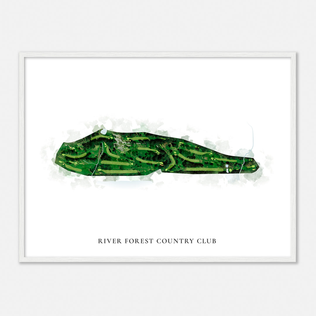 Print of River Forest Country Club Classic Map