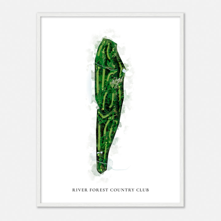 Print of River Forest Country Club Classic Map