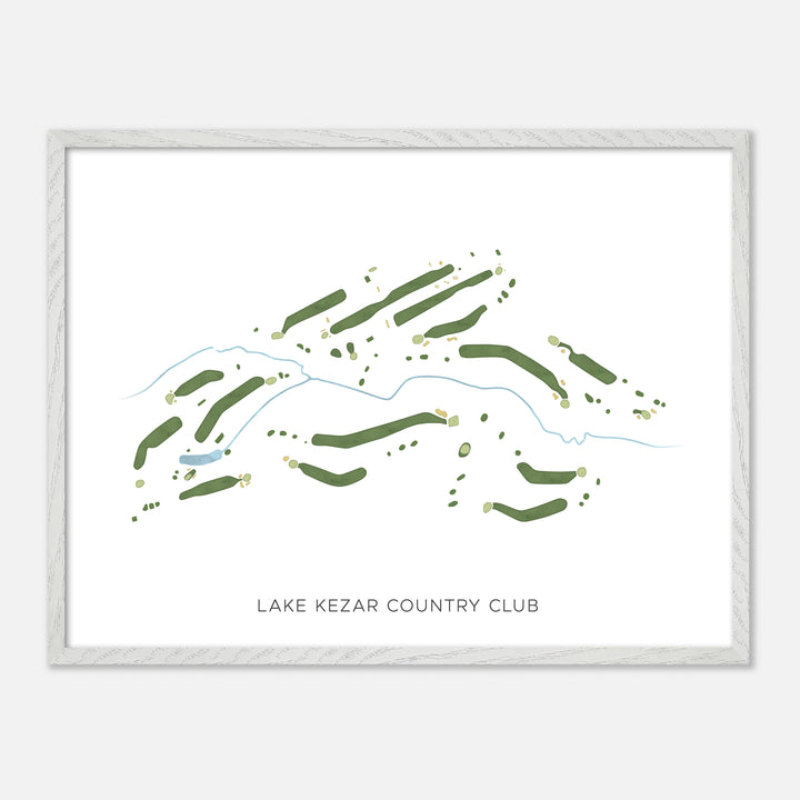 Print of Lake Kezar Country Club Modern Map