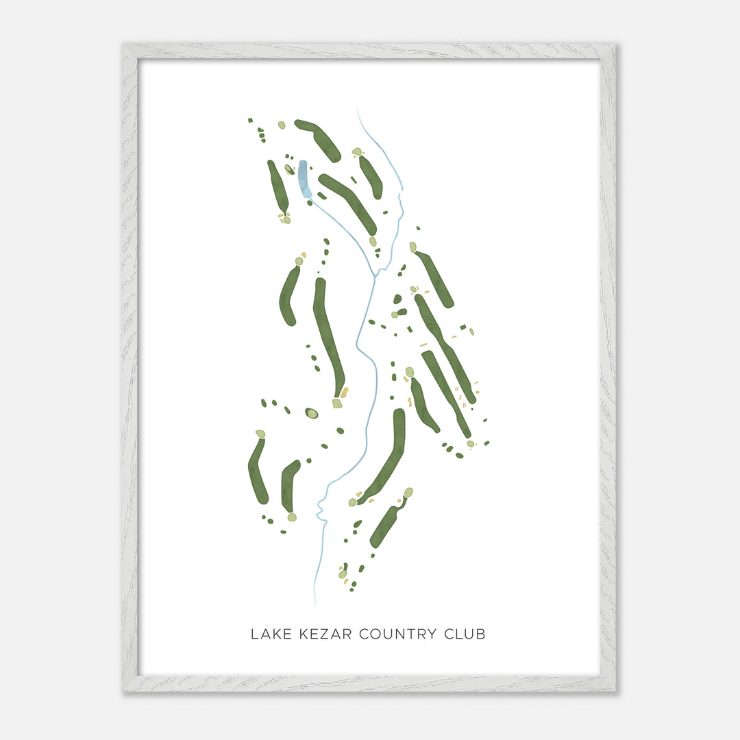 Print of Lake Kezar Country Club Modern Map