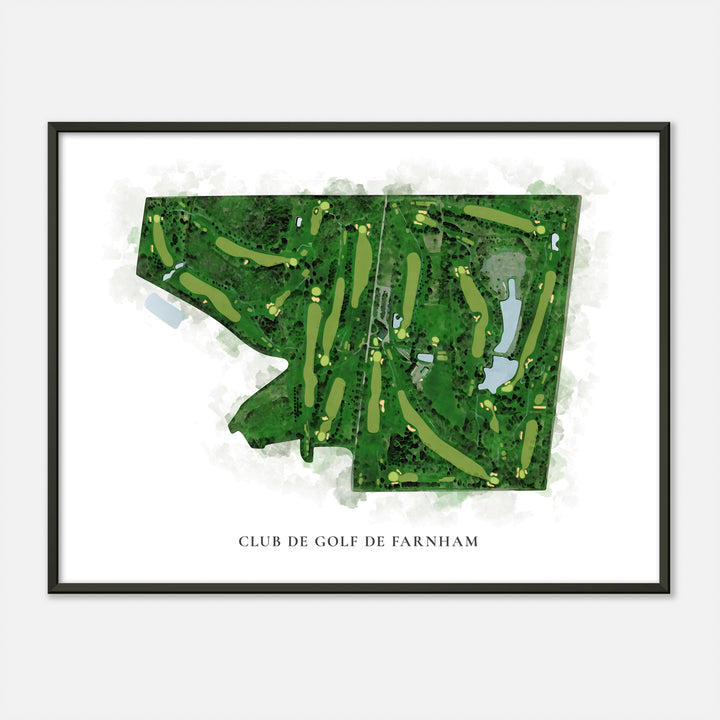 Print of Club de Golf de Farnham Classic Map