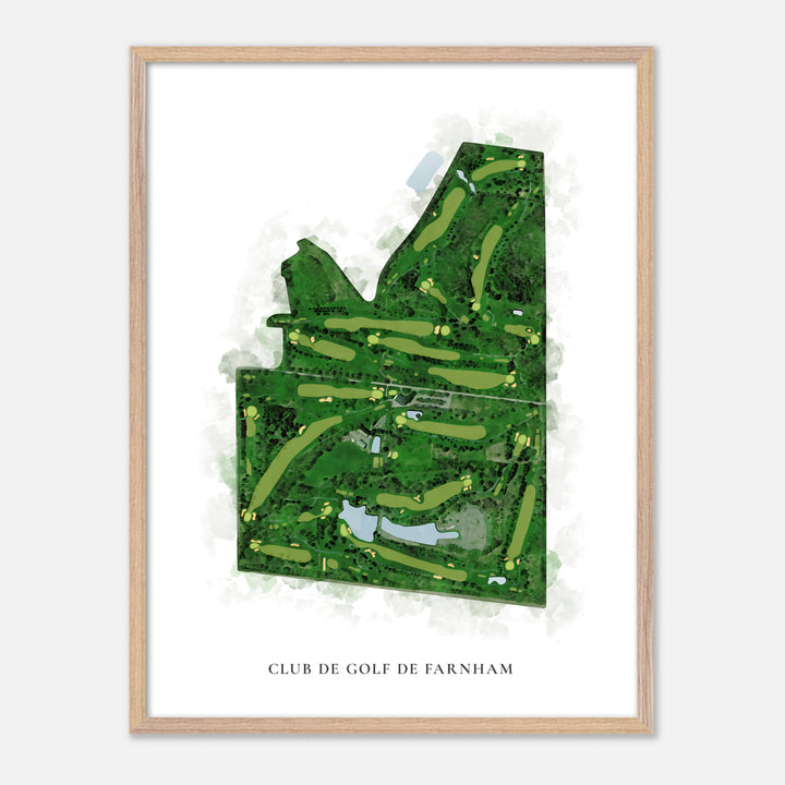 Print of Club de Golf de Farnham Classic Map