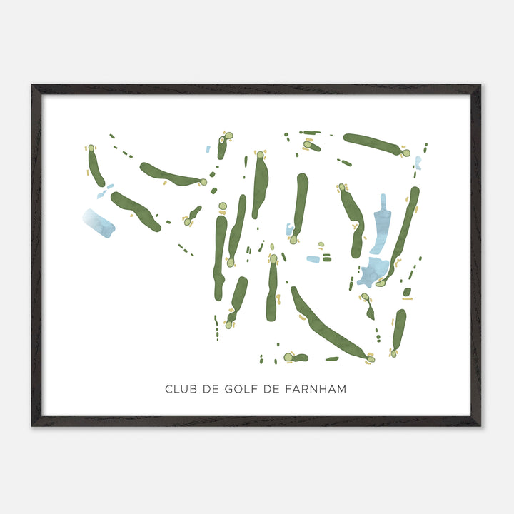 Print of Club de Golf de Farnham Modern Map
