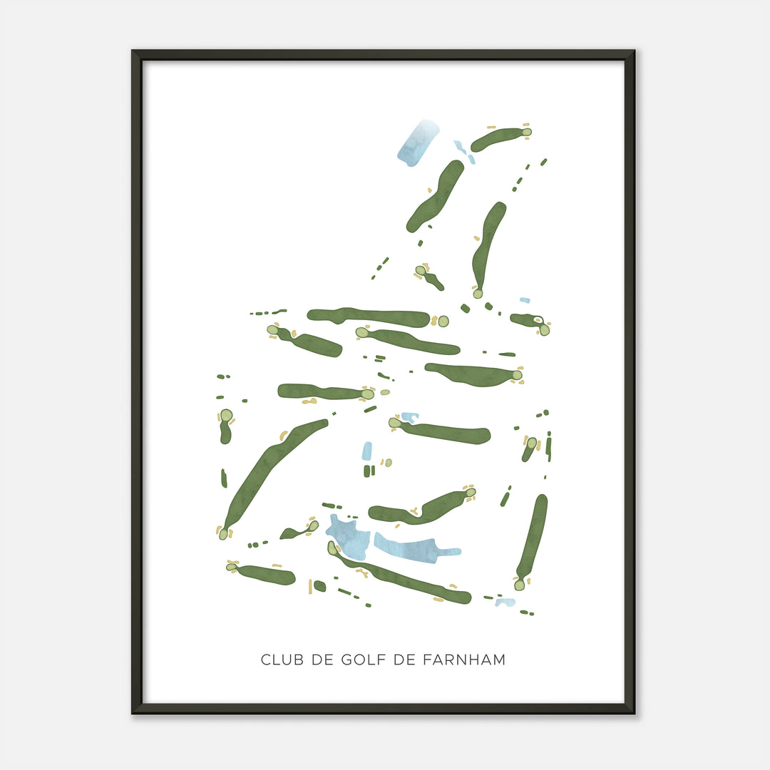 Print of Club de Golf de Farnham Modern Map