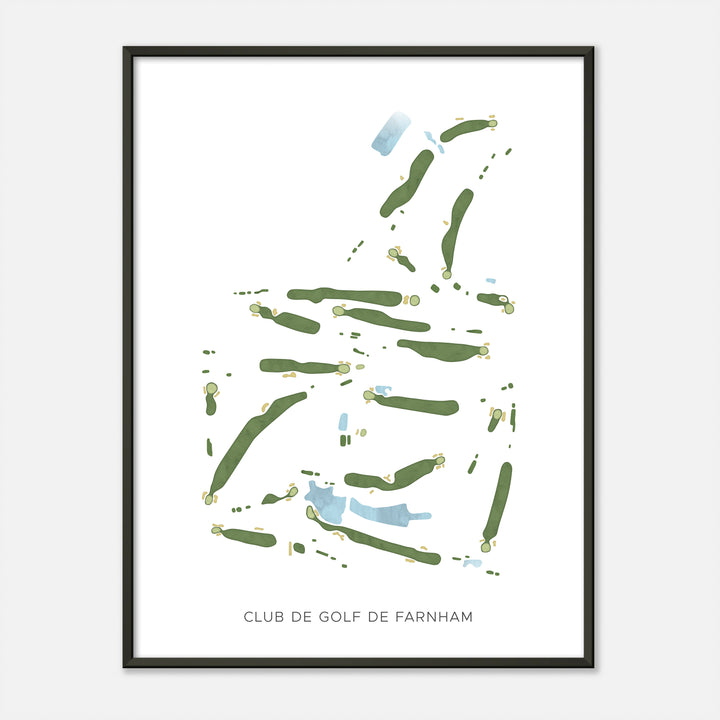Print of Club de Golf de Farnham Modern Map