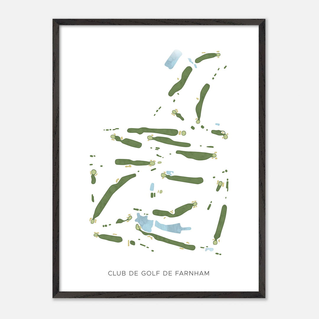 Print of Club de Golf de Farnham Modern Map