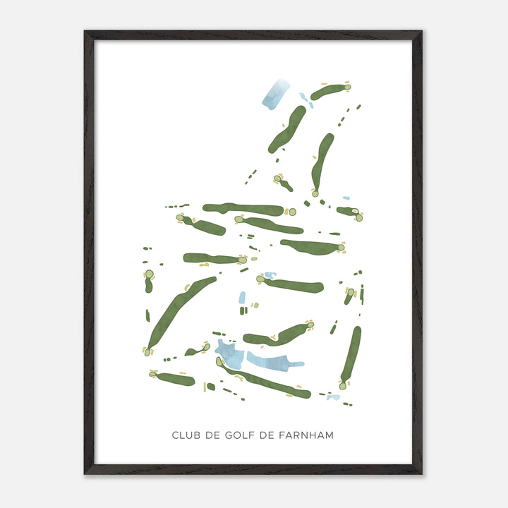 Print of Club de Golf de Farnham Modern Map