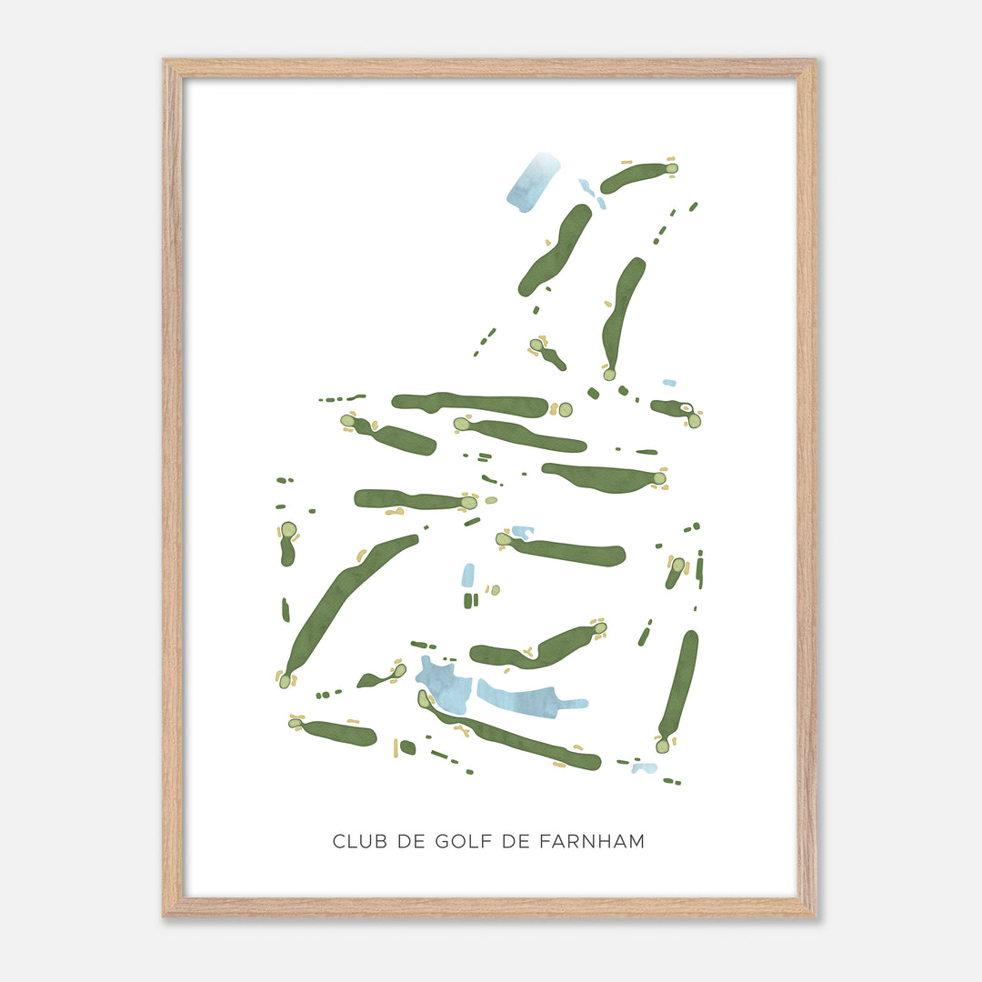 Print of Club de Golf de Farnham Modern Map