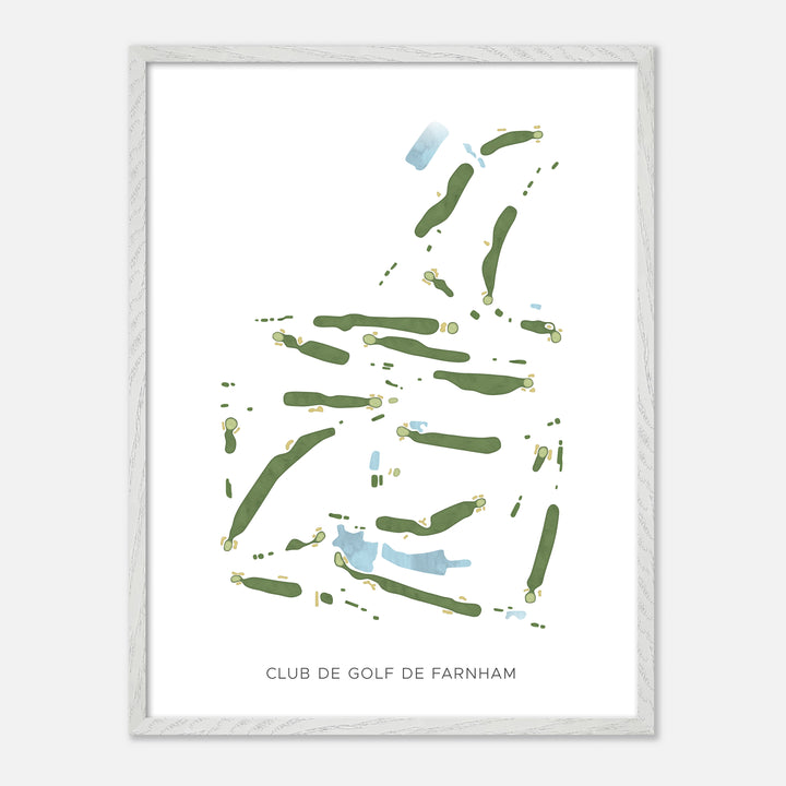 Print of Club de Golf de Farnham Modern Map