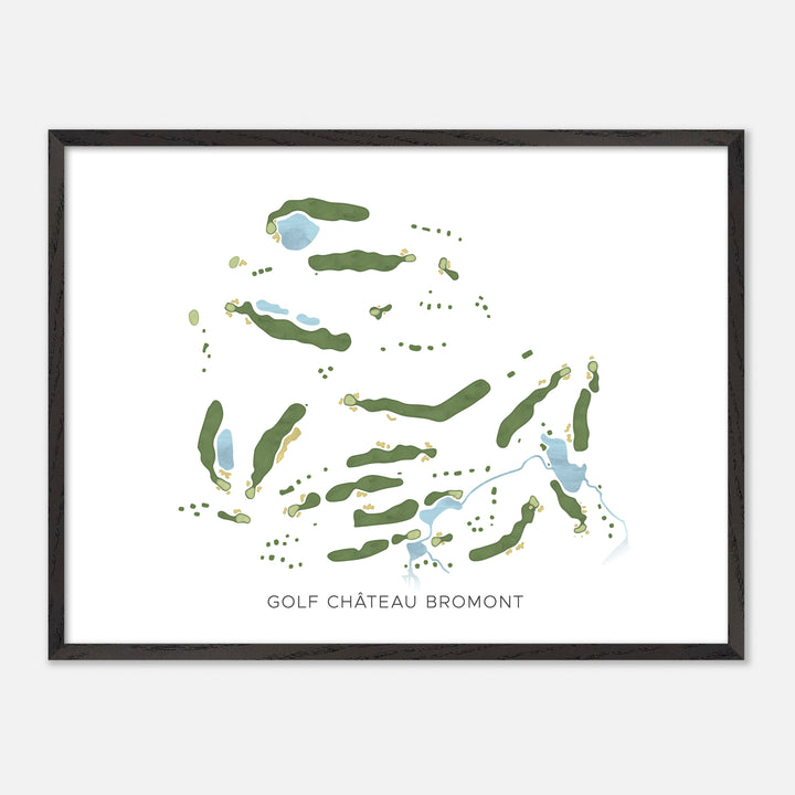 Print of Golf Château Bromont Modern Map