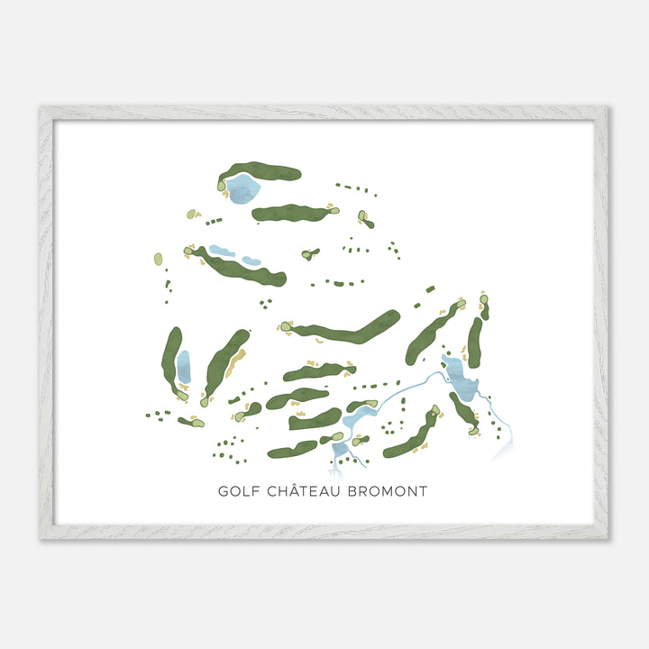 Print of Golf Château Bromont Modern Map
