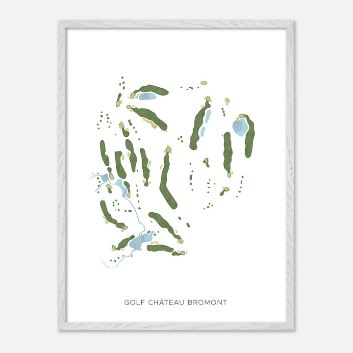 Print of Golf Château Bromont Modern Map