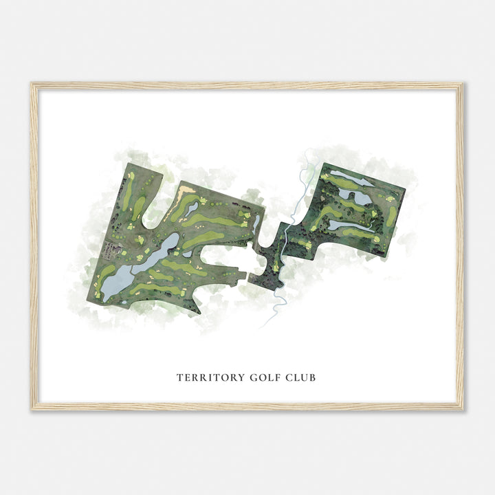 Print of Territory Golf Club Classic Map