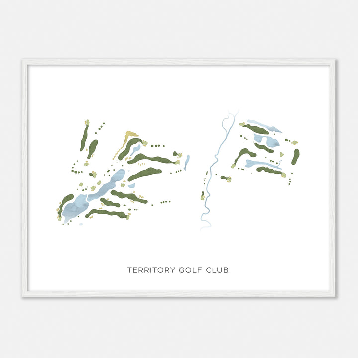 Print of Territory Golf Club Modern Map