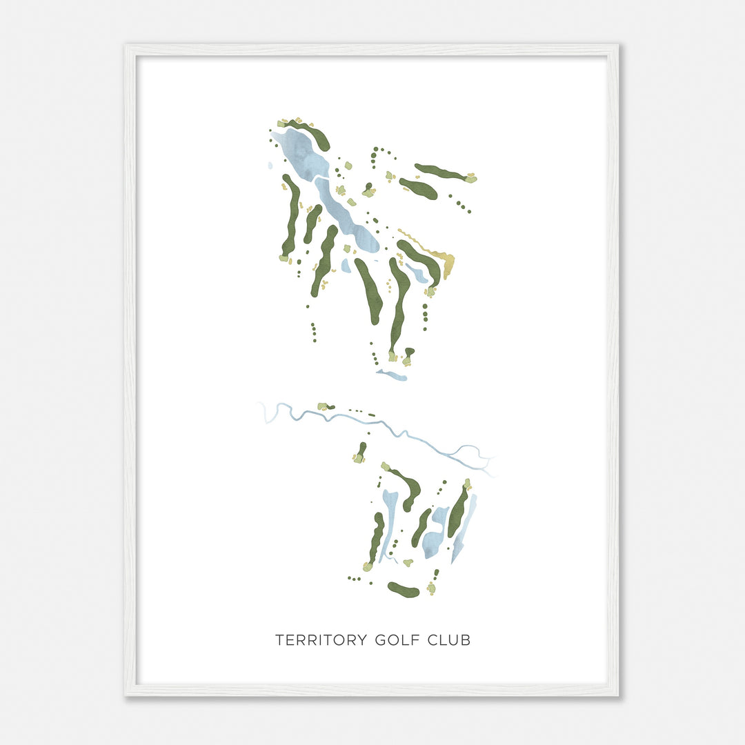 Print of Territory Golf Club Modern Map