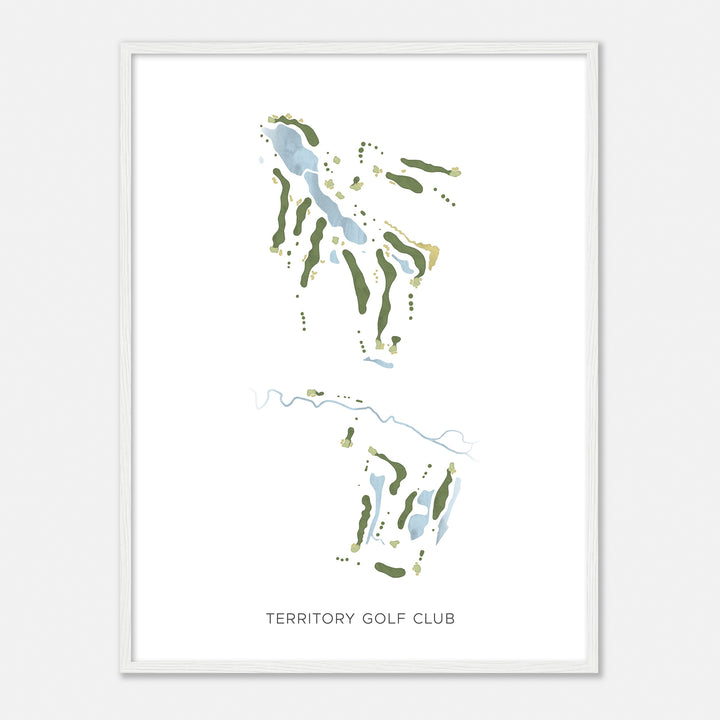 Print of Territory Golf Club Modern Map