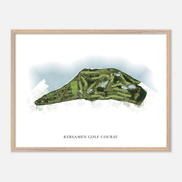 Print of Rebsamen Golf Course Classic Map