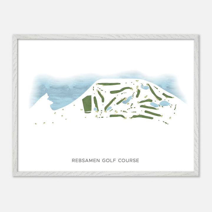 Print of Rebsamen Golf Course Modern Map