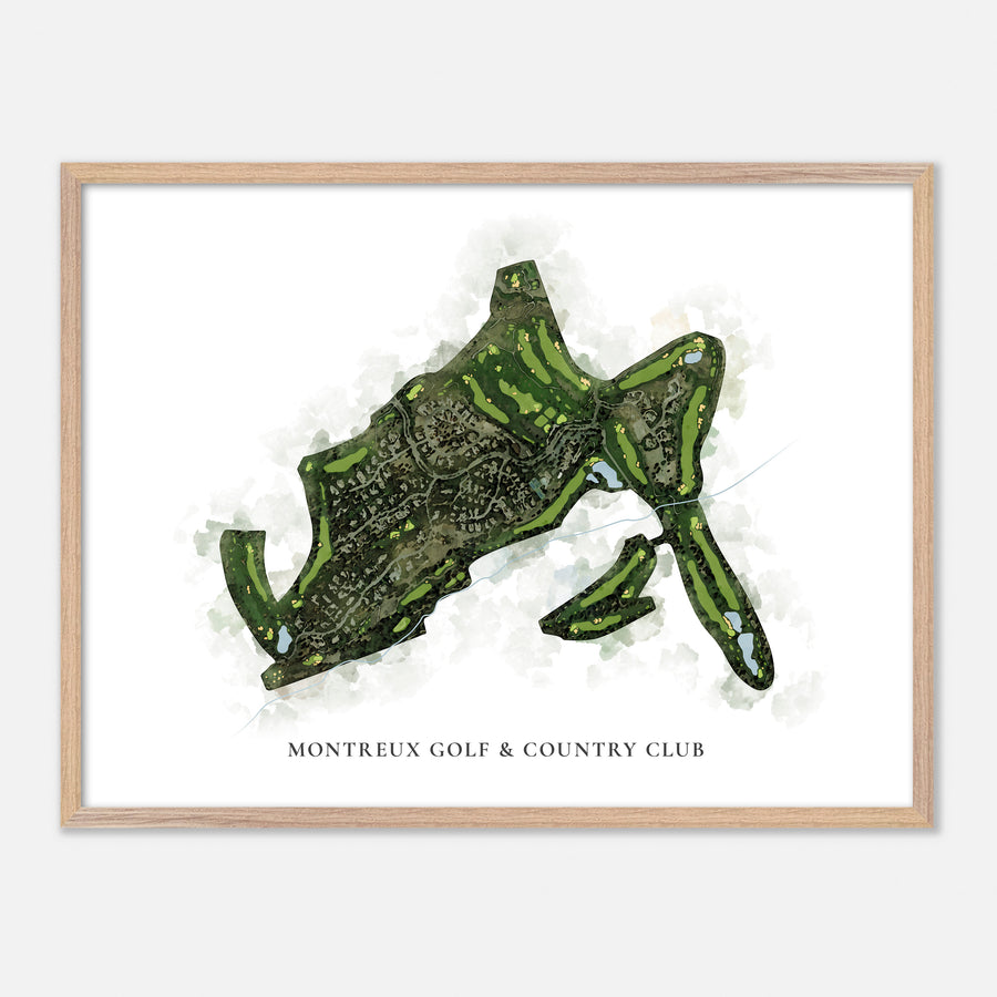 Print of Montreux Golf & Country Club Classic Map