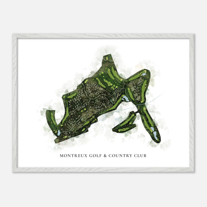 Print of Montreux Golf & Country Club Classic Map