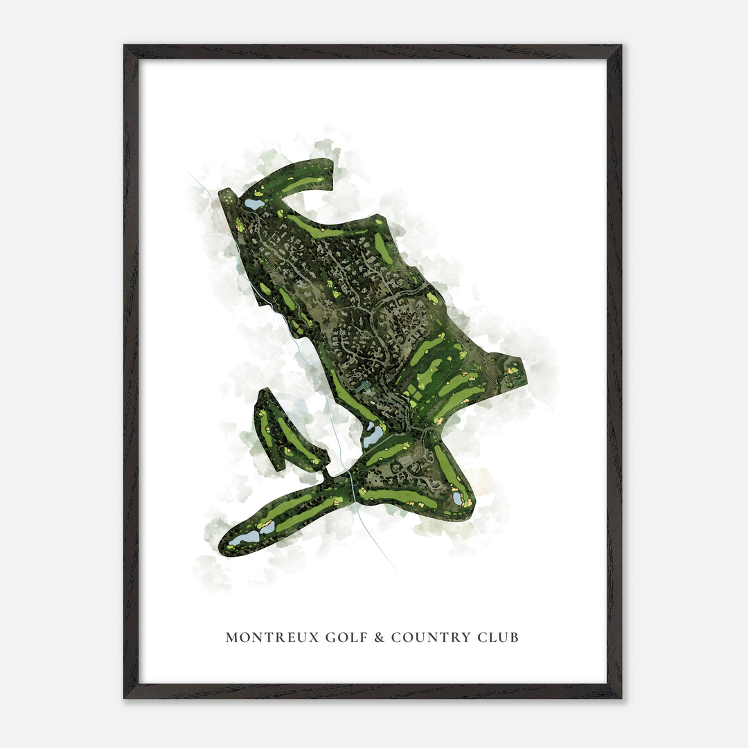 Print of Montreux Golf & Country Club Classic Map