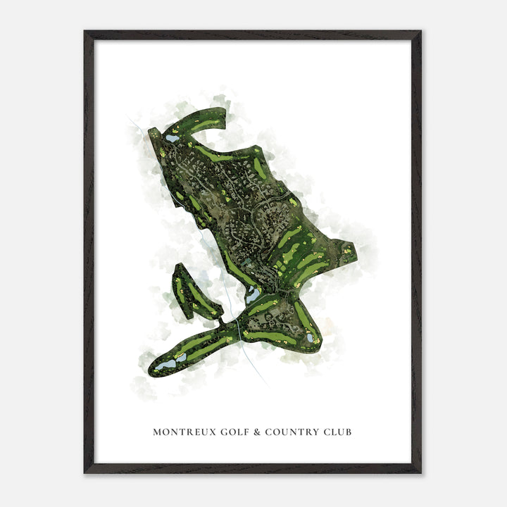 Print of Montreux Golf & Country Club Classic Map