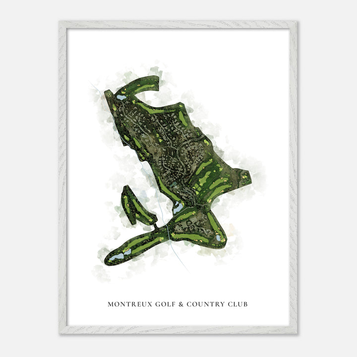 Print of Montreux Golf & Country Club Classic Map