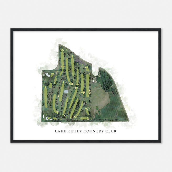 Print of Lake Ripley Country Club Classic Map