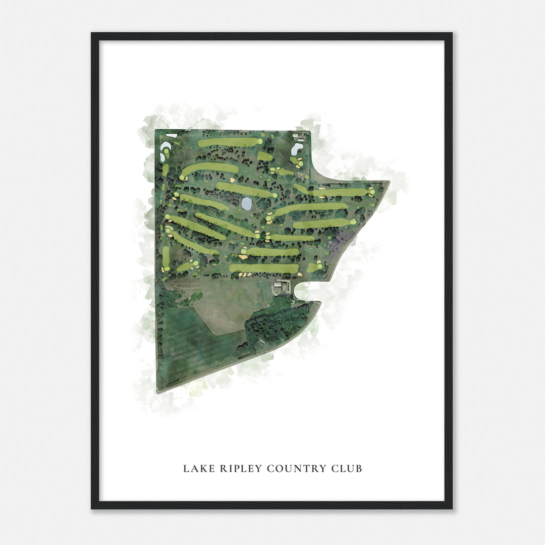 Print of Lake Ripley Country Club Classic Map