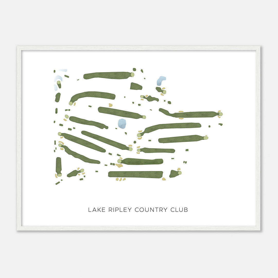 Print of Lake Ripley Country Club Modern Map