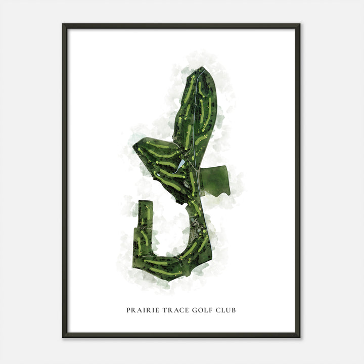 Print of Prairie Trace Golf Club Classic Map