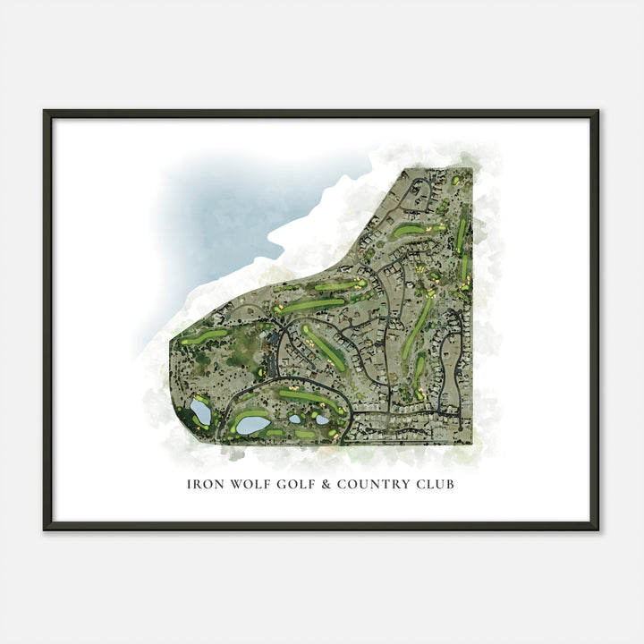 Print of Iron Wolf Golf &amp; Country Club Classic Map