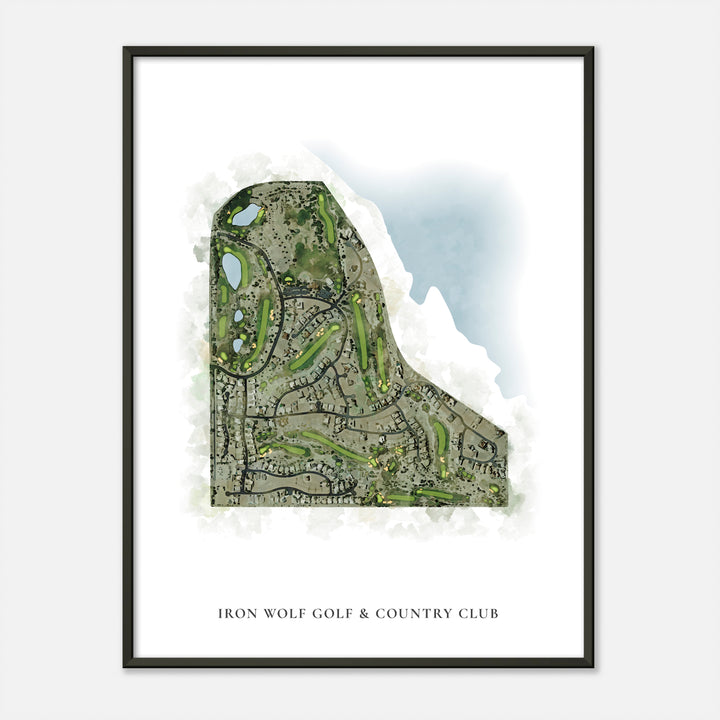 Print of Iron Wolf Golf &amp; Country Club Classic Map