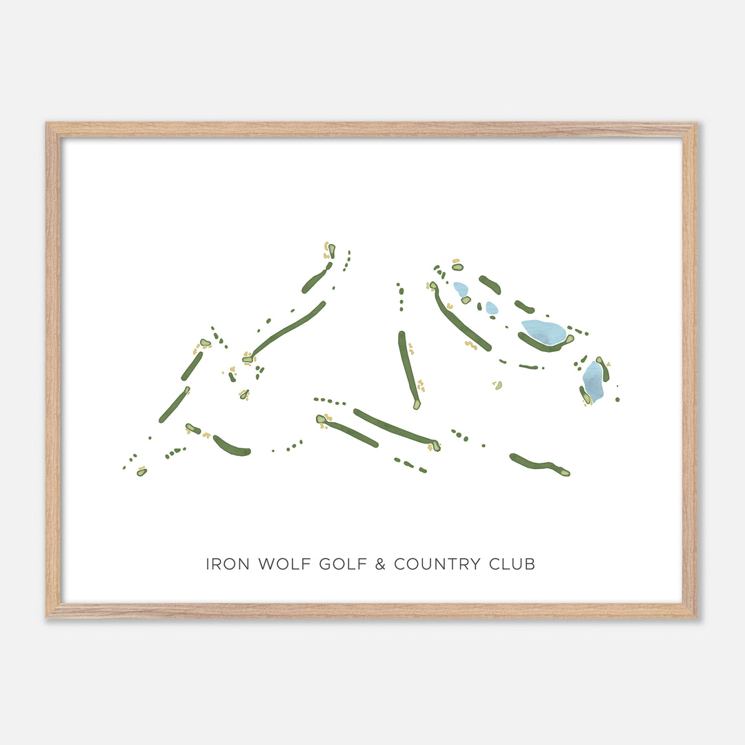 Print of Iron Wolf Golf &amp; Country Club Modern Map
