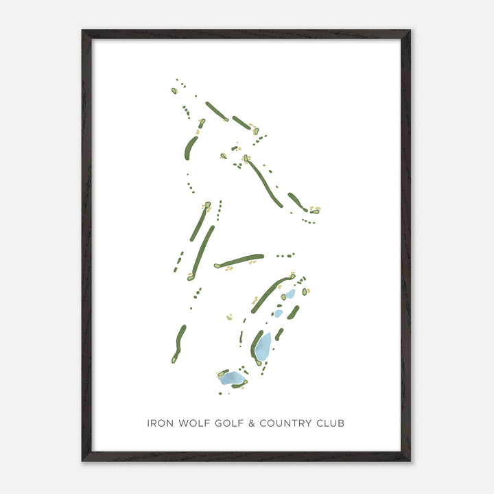 Print of Iron Wolf Golf &amp; Country Club Modern Map