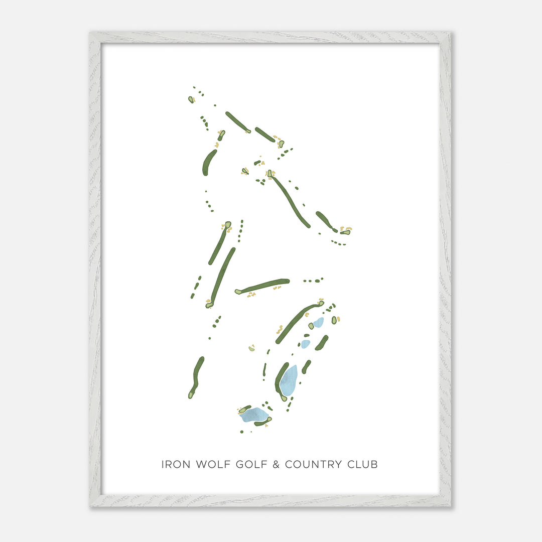 Print of Iron Wolf Golf &amp; Country Club Modern Map