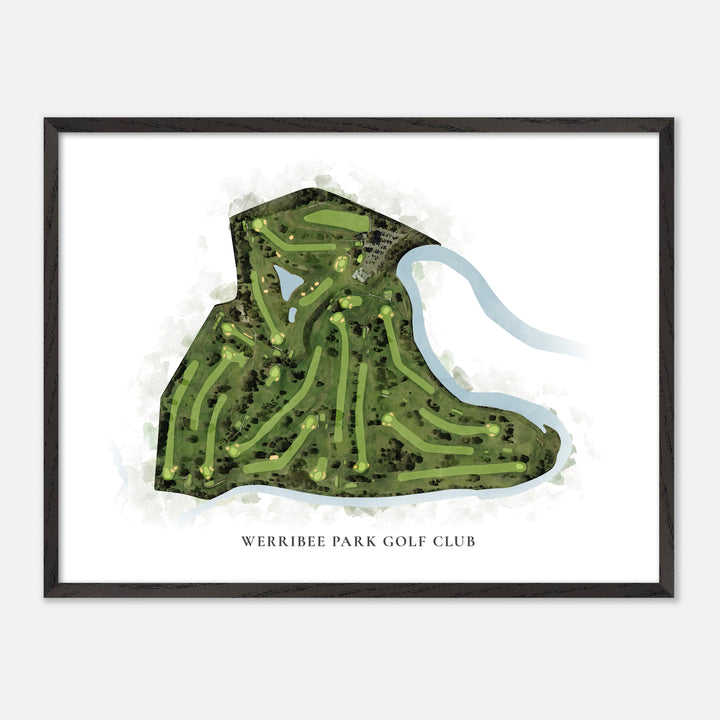 Print of Werribee Park Golf Club Classic Map