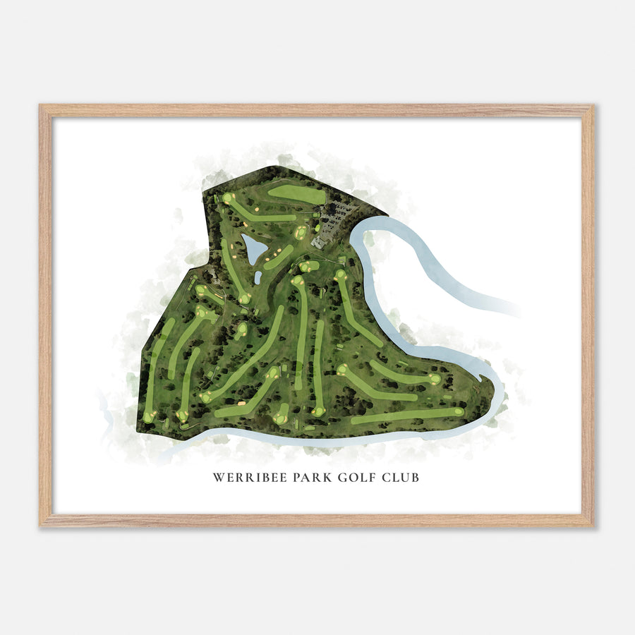 Print of Werribee Park Golf Club Classic Map
