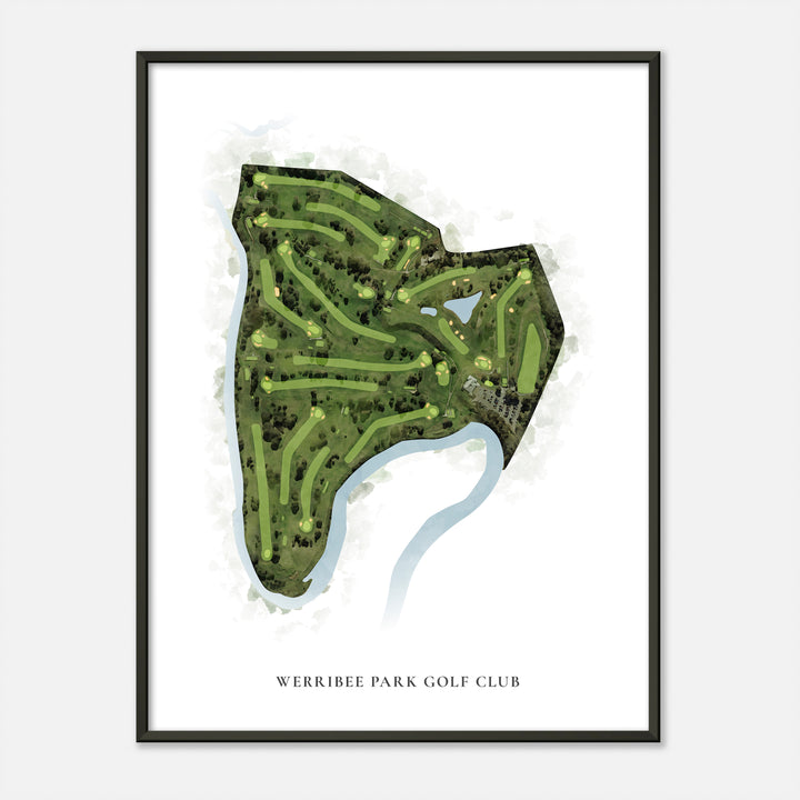 Print of Werribee Park Golf Club Classic Map