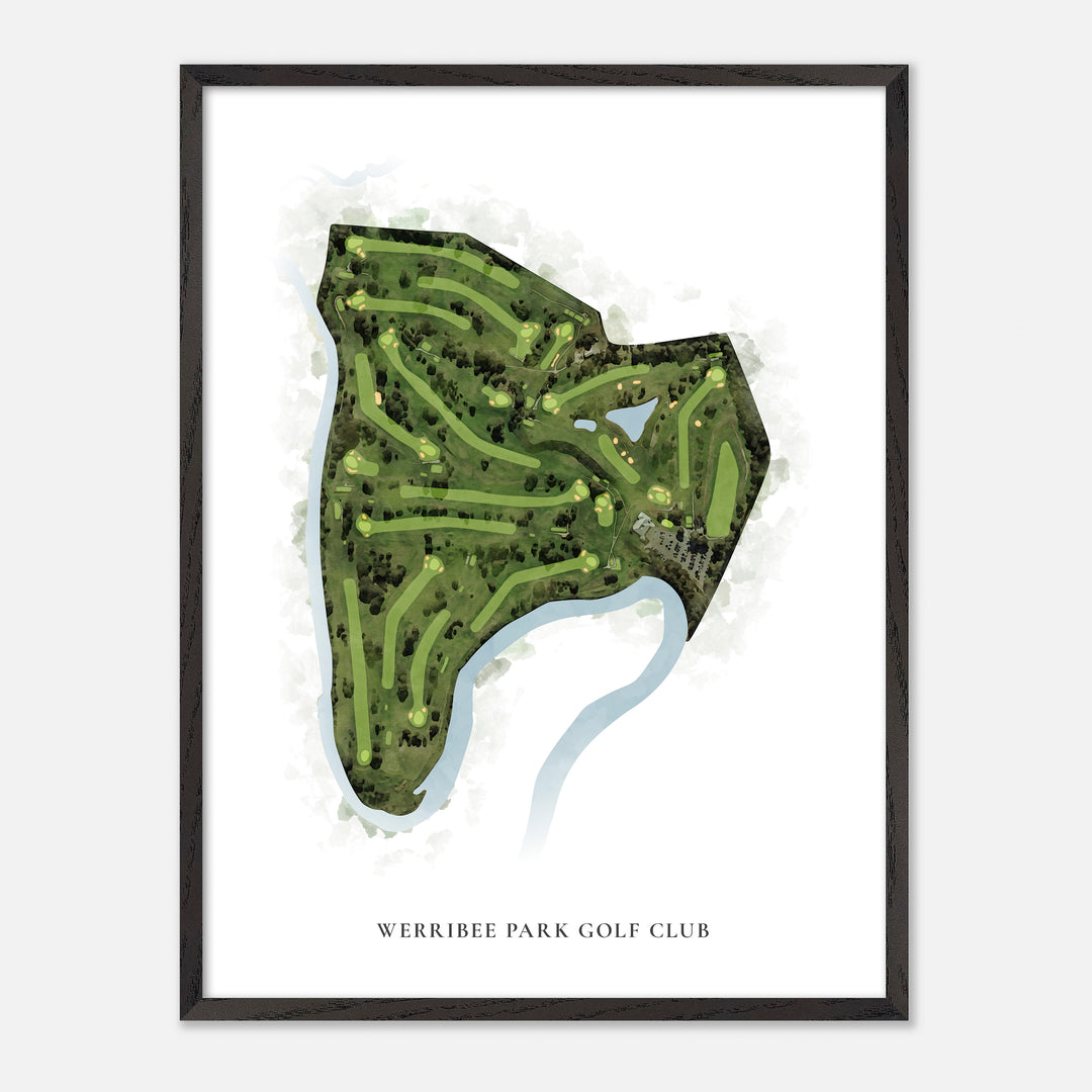 Print of Werribee Park Golf Club Classic Map